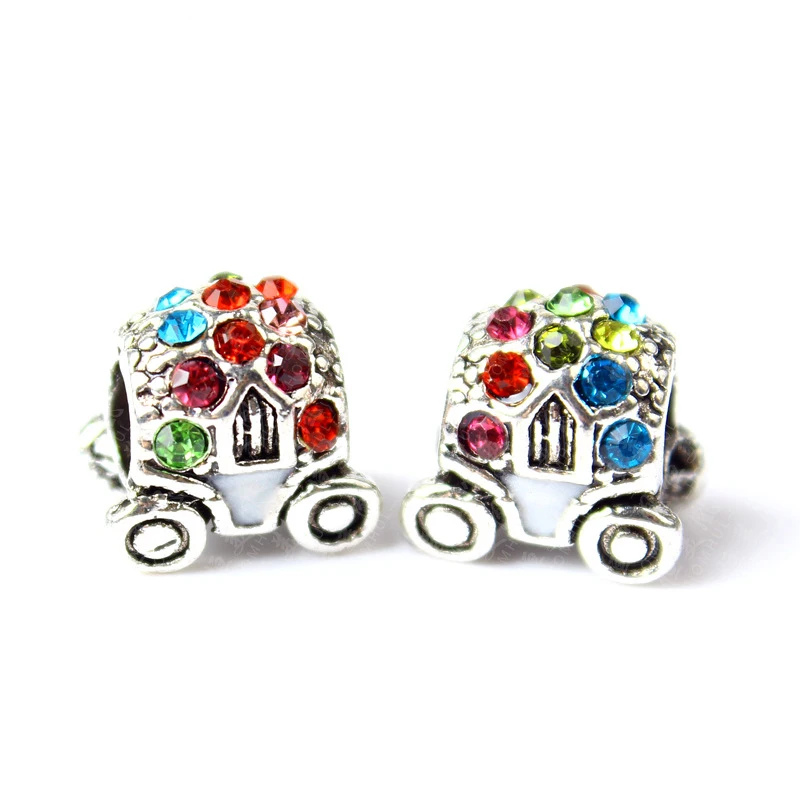 5 шт. Новое поступление красочные кристаллы Золушка Тыква автомобиль Бусина
