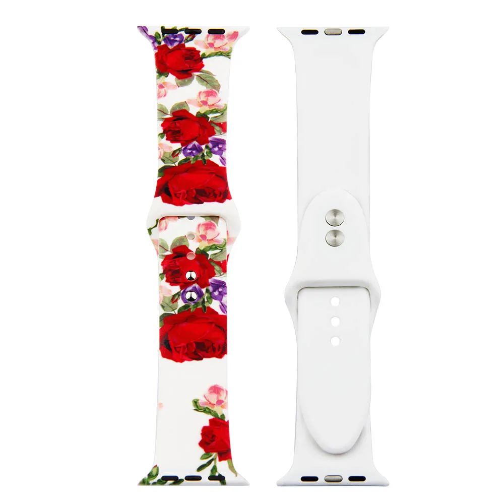 Ремешок для Apple watch band 4 44 мм 40 мм iwatch 3 band correa aple 42 мм 38 мм спортивный силиконовый браслет на запястье ремень часы аксессуары