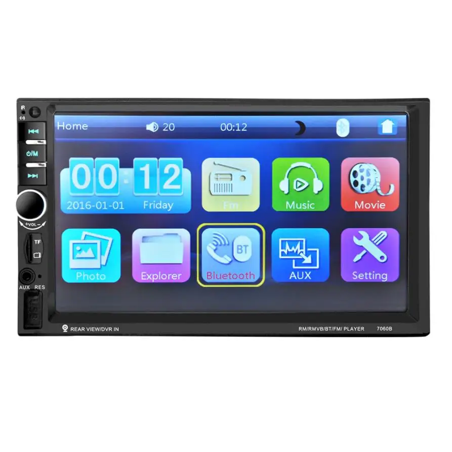 

7'' HD Bluetooth Touch Screen Car GPS Stereo Radio 2 DIN FM/MP5/MP3/USB/AUX Janu 17
