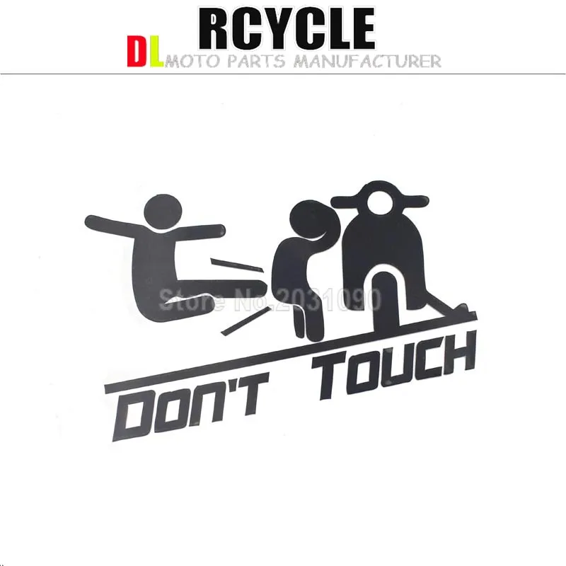 

Funny Don't touch my motorcycle For Kawasaki Suzuki Ducati KTM helmet motorcycle Stickers moto Decals Waterproof Reflective