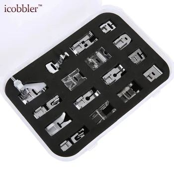 

16 Pcs/Set Arts Crafts Sewing Accessories Sewing Machine Presser Foot Knitting Tool Parts Invisible Zipper Pleated Feet Foot