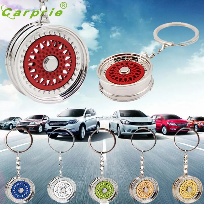 

Hot hothot Popular Creative Car Auto Metal Mini Wheel Rim Tyre Key Chain Keyring my19