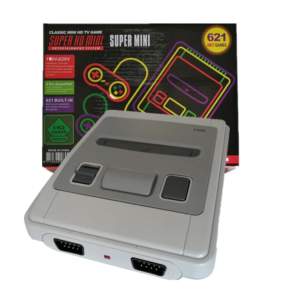 

Retro Game Video Consoles Built-in 621 Games AV/HDMI Output Family Handheld game Player Dual Gamepad Gaming Console for gifts