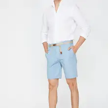 Koton мужские синие шорты с принтом/бермуды 8YAM41022KW