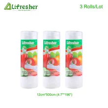 Lifresher вакуумные пакеты для еды вакуумный упаковщик упаковочная сумка 3 рулона/лот вакуумный упаковщик пакеты для хранения продуктов питания свежесть долгое хранение дропшиппинг