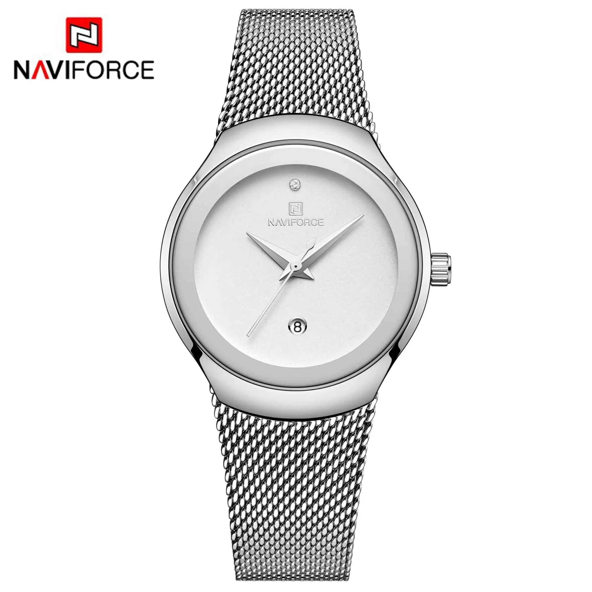 Women's Luxury Rose Gold Ultra-Thin Waterproof Quartz Watch by NAVIFORCE