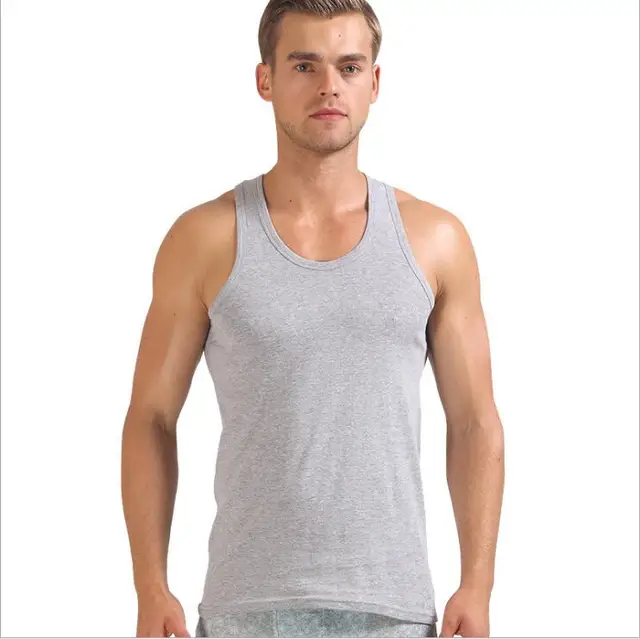 Buy 2 Piece/lot 2017 Tank Top Men Summer Slim Stretchy Sexy Casual Bodybuilding