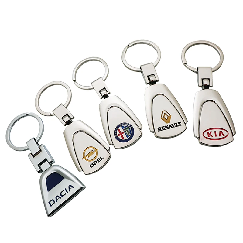

3D Metal Car Key Ring Keychain Key Holder Logo Auto Car Fashion Accessories For Kia Toyota Ford Nissan Opel Renault BMW Audi VW