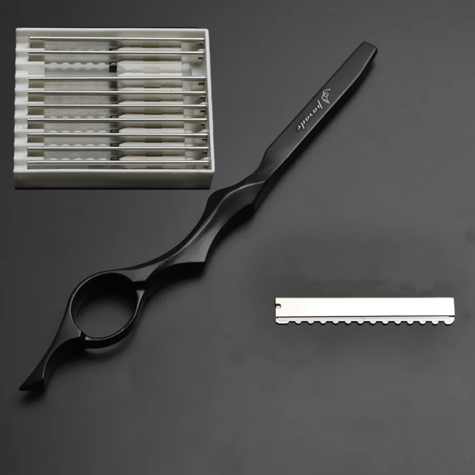 Профессиональная парикмахерская бритва с острым/тонким лезвием, тонкий нож для стрижки, Парикмахерская бритва, салонные инструменты, комплект оборудования