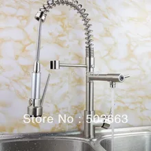 Yanksmart современный Кухня поворотный умывальник, смеситель тщеславия кран Никель Матовый кран s-141 смеситель кран