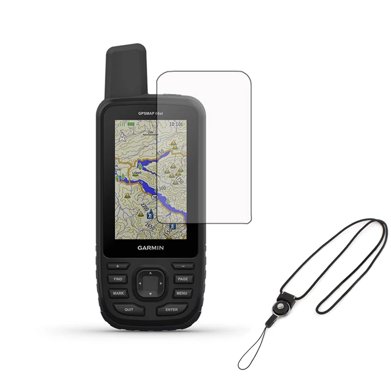 3 шт. прозрачная защитная пленка для ЖК экрана + ремешок Detachabl ручного GPS Garmin Map 66S 66ST
