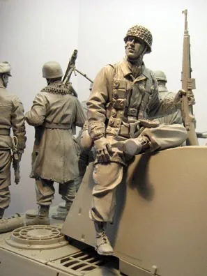 1/16 Scale WW2 German Ardenne Campaign Paratrooper Miniatures World War ...
