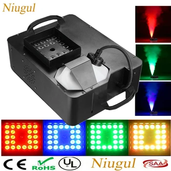 

1500W Smoke Machine With RGB 3in1 24X9W LED Light,DMX512 Wrieless Remote Control LED Fog Machine ,Pyro Vertical LED Stage Fogger
