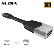 Портативный Тип usb-c док-станция с HDMI 4 K HD сигнал Тип-C на HDMI для MacBook samsung Galaxy S8/S9/Note8 HUAWEI Matebook