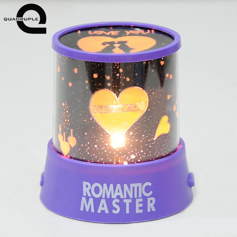 

Quadruple Rotating Romantic Lovers Night Light Romantic USB Lamp Projection LED Night Light Make Sweet Atmosphere