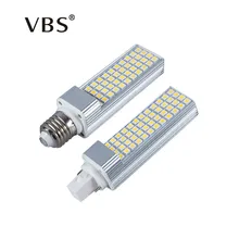 LED Bulbs 5W 7W 9W 11W 13W E27 G24 LED Corn Bulb Lamp Light SMD 5050 Spotlight 180 Degree AC85-265V Horizontal Plug Light