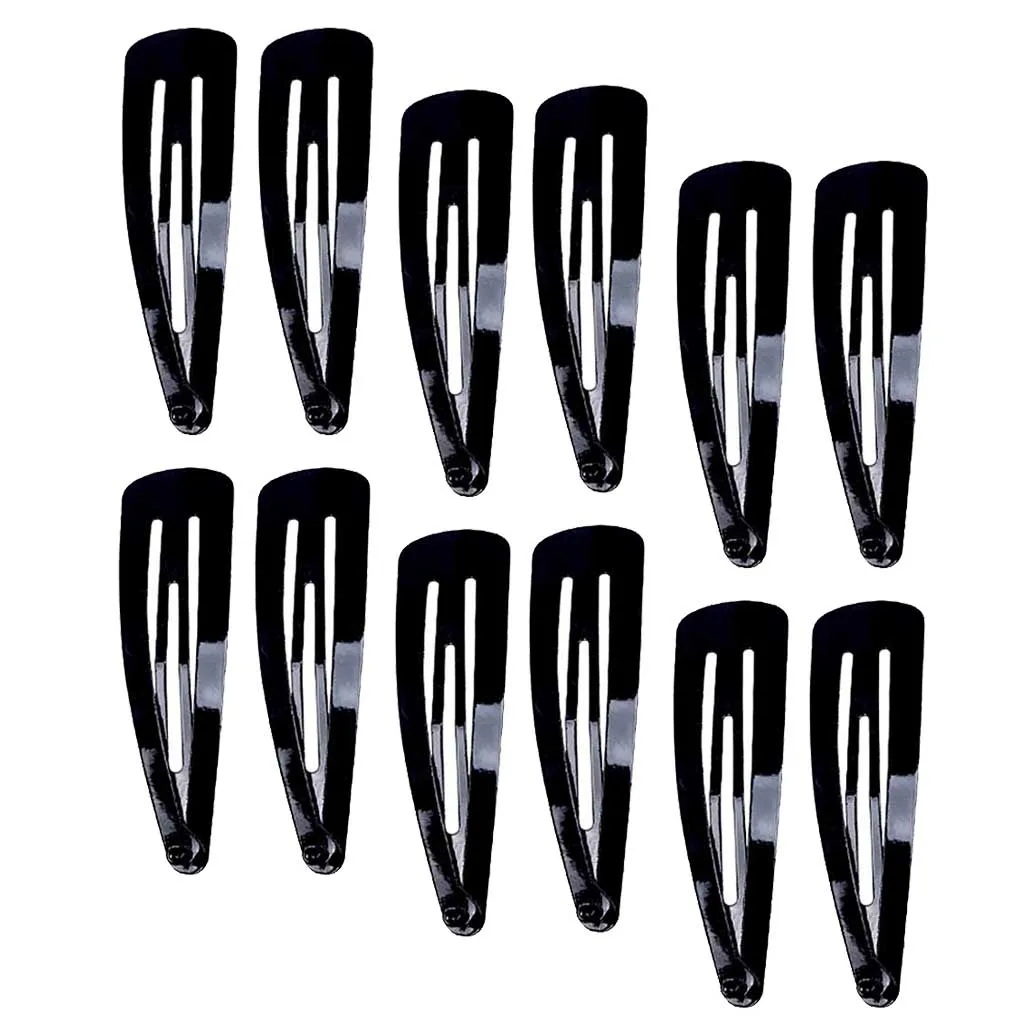 12 Pieces No Slip Snap Hair Clips BB Hair Clip Barrettes for Girl Toddler