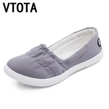VTOTA Women loafers Flats Zapatos Mujer Canvas Breathable Women Shoes Soft tenis feminino Ballet Flats Women