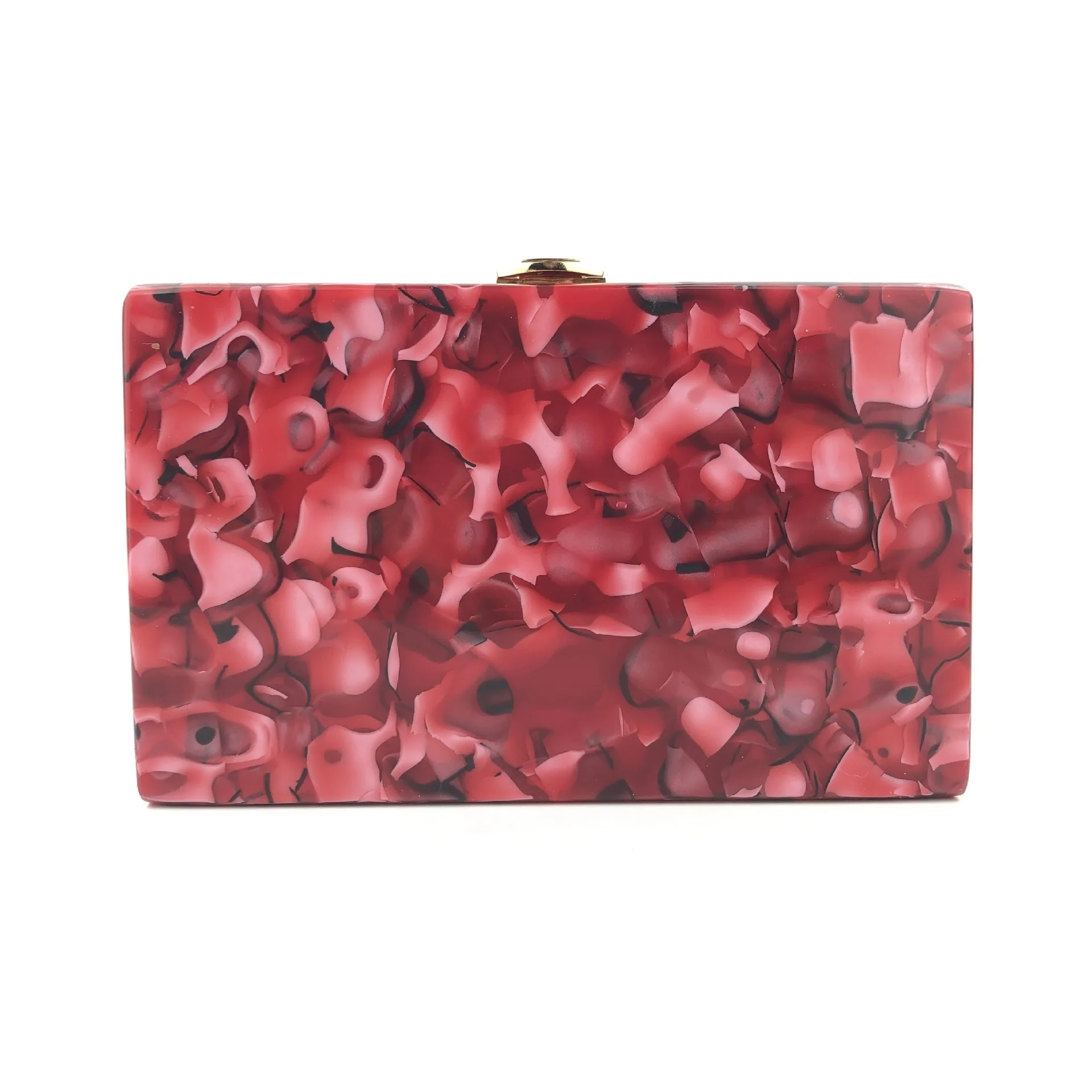 red Мраморная сумка через одно плечо для банкета, вечерняя Bolsa Feminina Amelie, сумка-мессенджер, женские сумки, акриловая коробка, клатчи с клапаном - Цвет: red