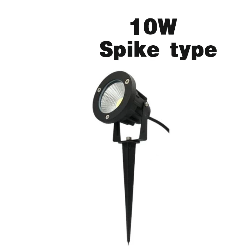 thumbnail image 1 of Lámpara LED para jardín al aire libre, 5 W, 10 W, con punta de lámpara, resistente al agua, CA 85-265 V, CC 12 V, foco para camino, luz blanca cálida y verde, 1 of 5