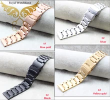 18mm 20mm 22mm 24mm New Solid Stainless Steel Polished Brushed Watch Bands Bracelet