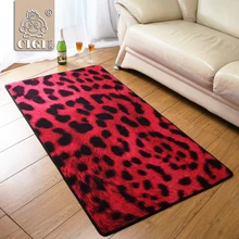 CIGI розовый красный ковер с леопардовым рисунком, спальня, гостиная, одеяла, стол, диван, ванная комната, кухня, туалет, противоскользящие маты, креативный Коврик для пола