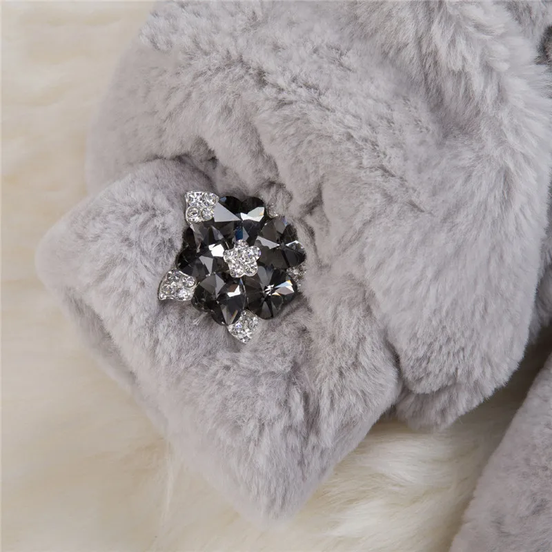 Perfect Loose fit hooded natural rex rabbit fur coats outerwear women crystal stone medium long real fur jackets 2019 autumn winter 3 Perfect Loose fit hooded natural rex rabbit fur coats outerwear women crystal stone medium long real fur jackets 2019 autumn winter 3