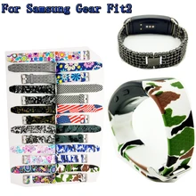 For Samsung Gear Fit2 SM R360 font b Smart b font Bands font b Watch b