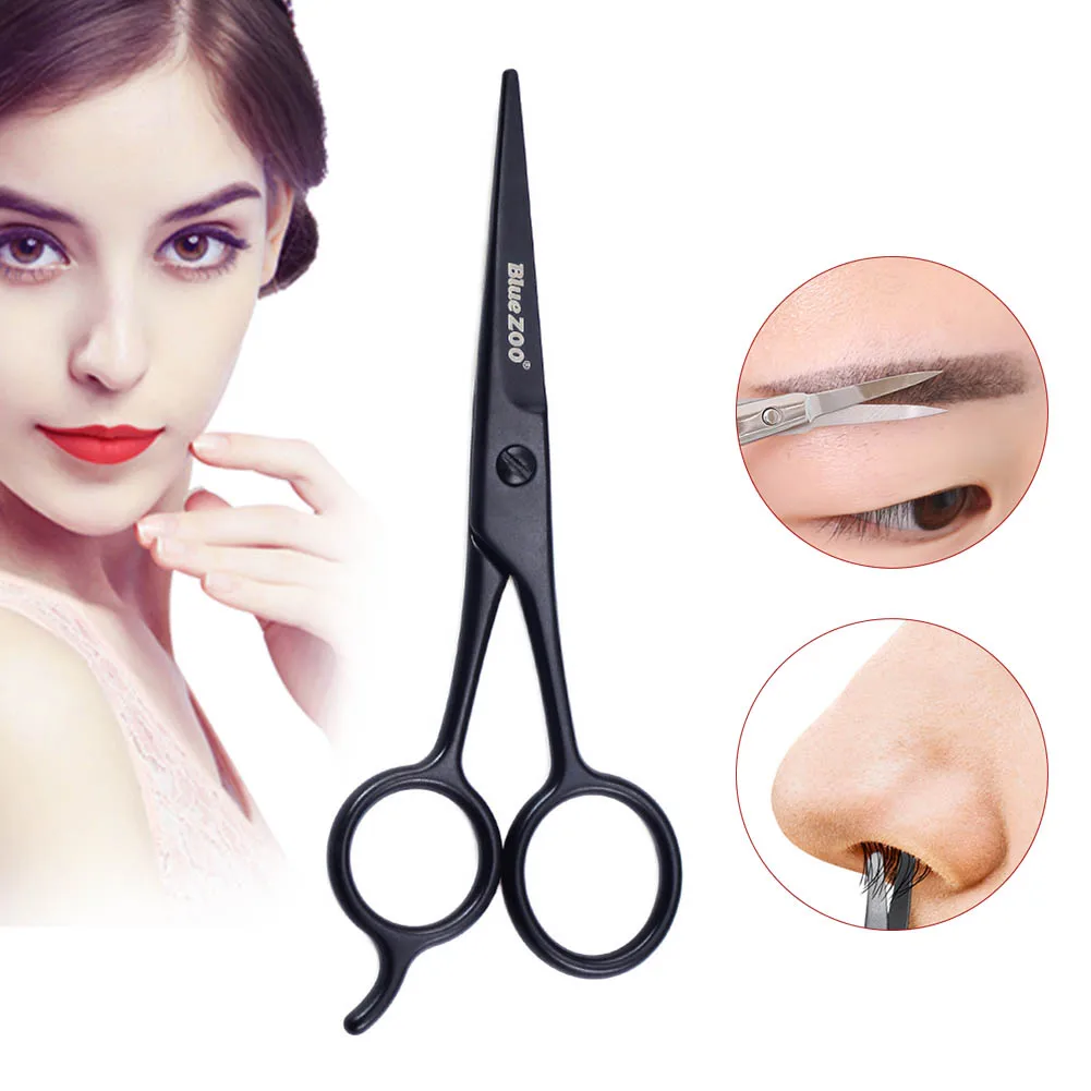 Facial Hair Scissor Stainless Steel Beard Trimmer Face Grooming Nose