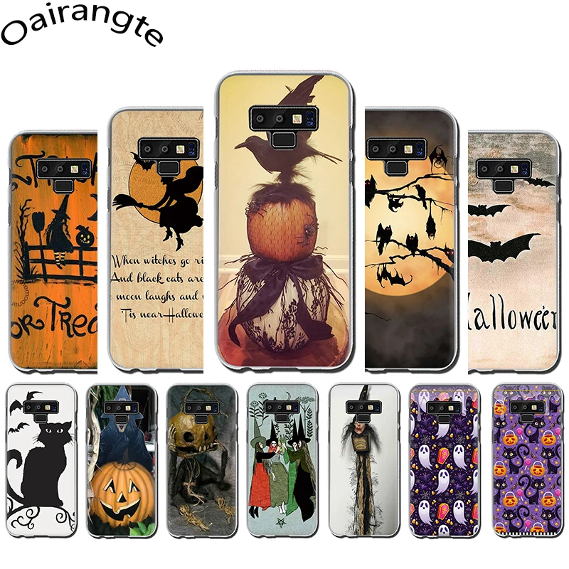 

Pumpkin Halloween Bat Witch Boo Hard phone case for Samsung Galaxy A3 A5 A6 A8 Plus A7 A9 A10s 20s 30s 40s 50s 70