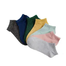 Новое поступление женские короткие носки Весна-осень и Осенняя мода сверкающие носки женские хлопковые носки, и lady арт хлопковые носки