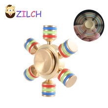 Ручной Спиннер керамический шар уменьшить пульт для снятия напряжения Спиннер игрушка для детей взрослых звезда шесть клеймо DIY Компас для лодки светящийся