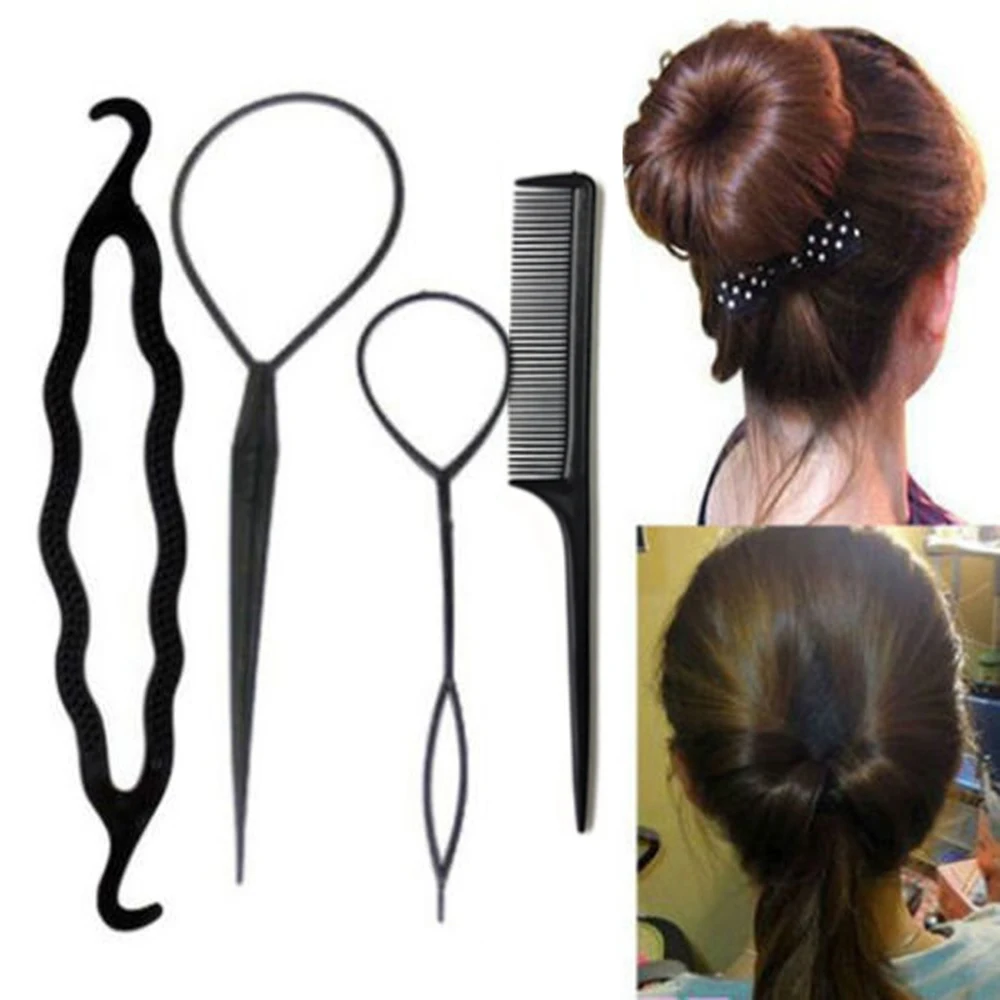 79Pcs/Set Braider Magic Hair Styling Accessories Set Braiders Hair Flower Head Maker Hair Braiding Twist Curler Styling Tool Kit