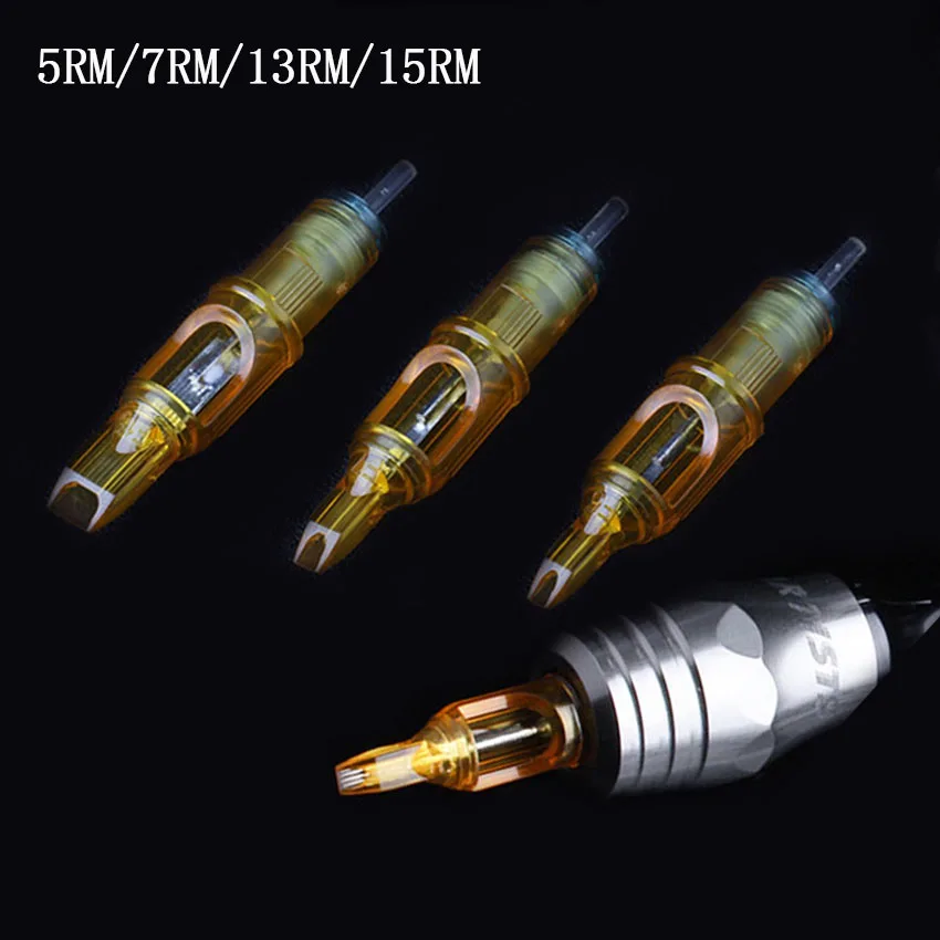 

Cartridge Needles Tattoo 5/7/13/15RM 20Pcs Body Art Permanent Makeup Disposable Sterilized for Tattoo Machine Gun Power Supply