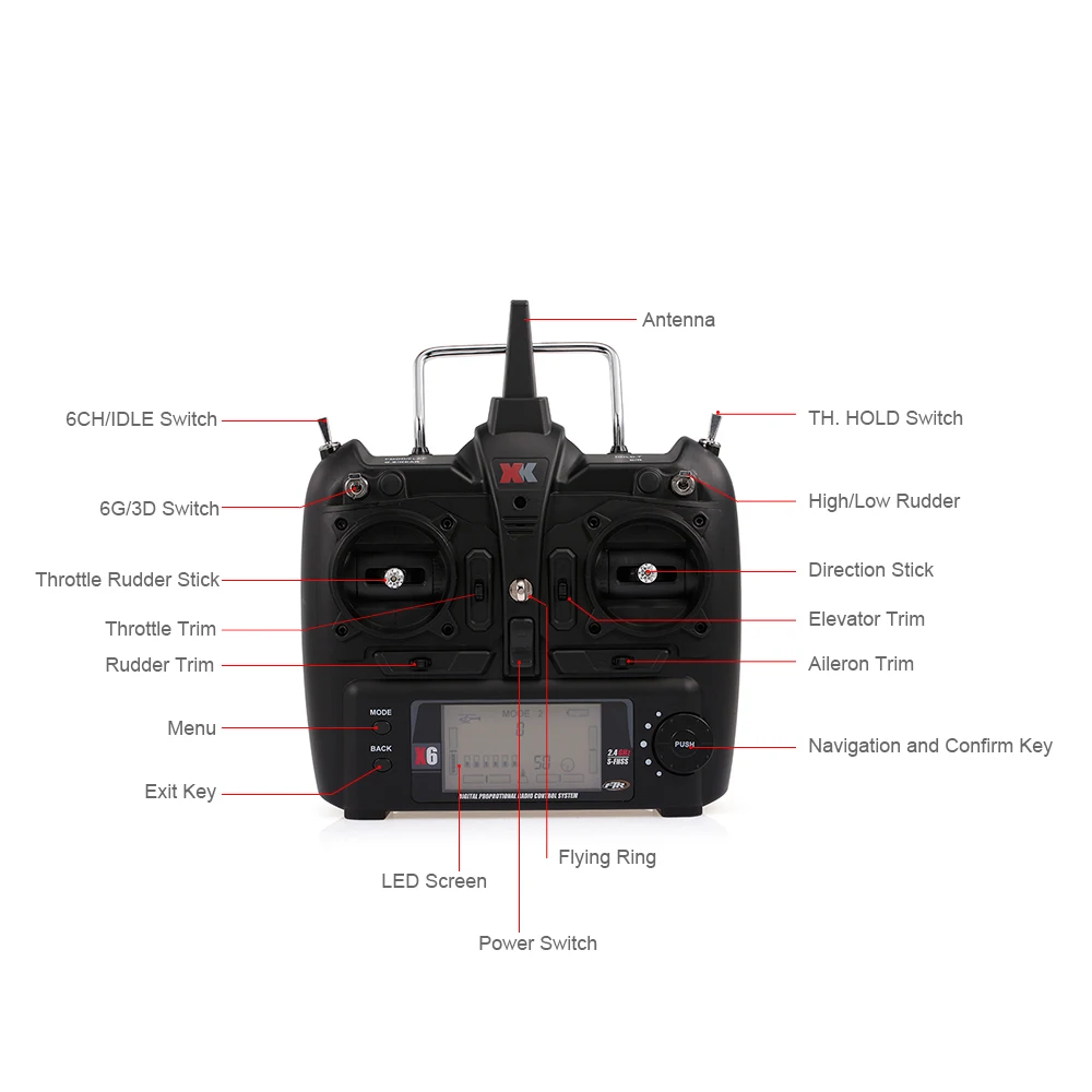 WLtoys XK K130 2,4G 6CH Радиоуправляемый вертолет и передатчик с 9200KV бесщеточный 3D6G Flybarless FUTABA S-FHSS трюк с 3 батареями