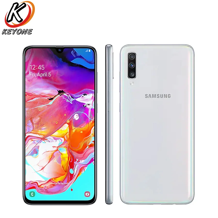 Мобильный телефон samsung Galaxy A70 с глобальной версией, A705FN-DS, 6,7 дюймов, 6 ГБ ОЗУ, 128 Гб ПЗУ, Snapdragon 675 20:9, экран капли воды, смартфон