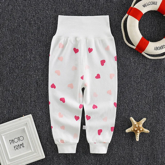 Новорожденные девочки штаны для мальчиков пижамы Пижама для новорожденных Высокая Талия Утепленная одежда мягкие трико для сна дети детская одежда брюки WT168
