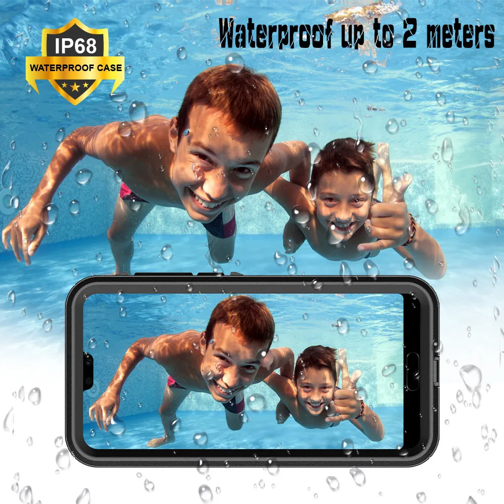 Для Huawei P20 армированный чехол 360 полная защита 3M Водонепроницаемый Прочный для PRO