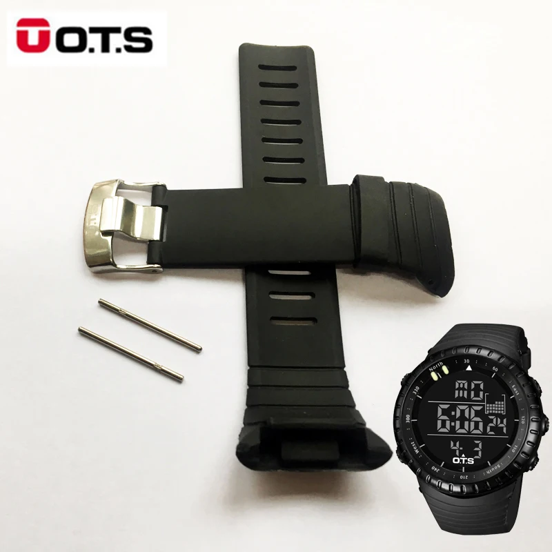 Коробка для часов OTS водонепроницаемый ТПУ силиконовый резиновый сердечник часы съемная ручка 210 мм длина ремешка 24 мм ширина ремонт замена ремешок для часов