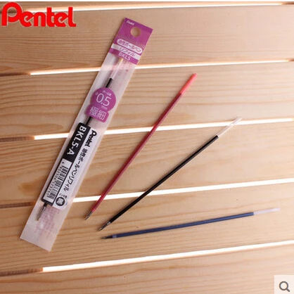 

10pcs/lot premium Japan bullet tip large capacity 0.5mm ballpoint pen refill high quality smoothly writing Pentel BKL5