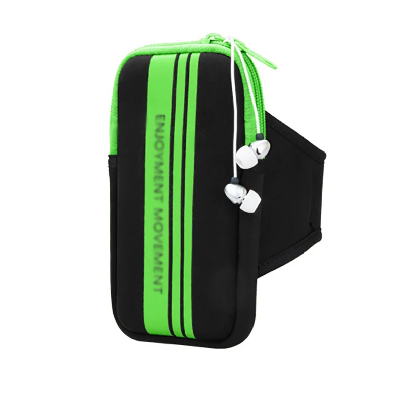 

Arm Pack Waterproof 4-6-inch Mobile Phone Bag Portable Night running Outdoor Headphone Bag Unisex Waist Packs Fitness Bag