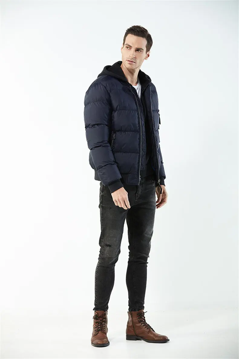 Dropshipping Winter Warm Mens Jackets Wind Resistant Autumn Stand Collar Filling Thick Coat Jackets Men Zipper Pocket US EU Size-08