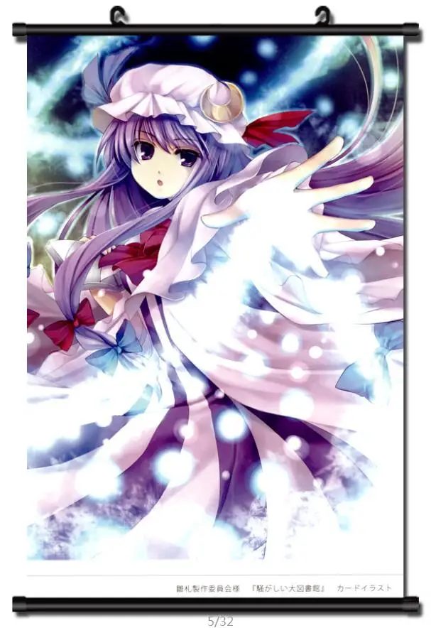 Японская декоративная картина аниме проект TouHou воплощение Алая пачули знания