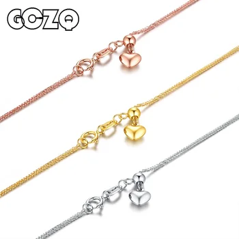

GCZQ 100% Genuine 18K White/Yellow/Rose Gold Chain 1.4g Arbitrarily adjustable Necklace Gold Chain Pure Gold Necklace