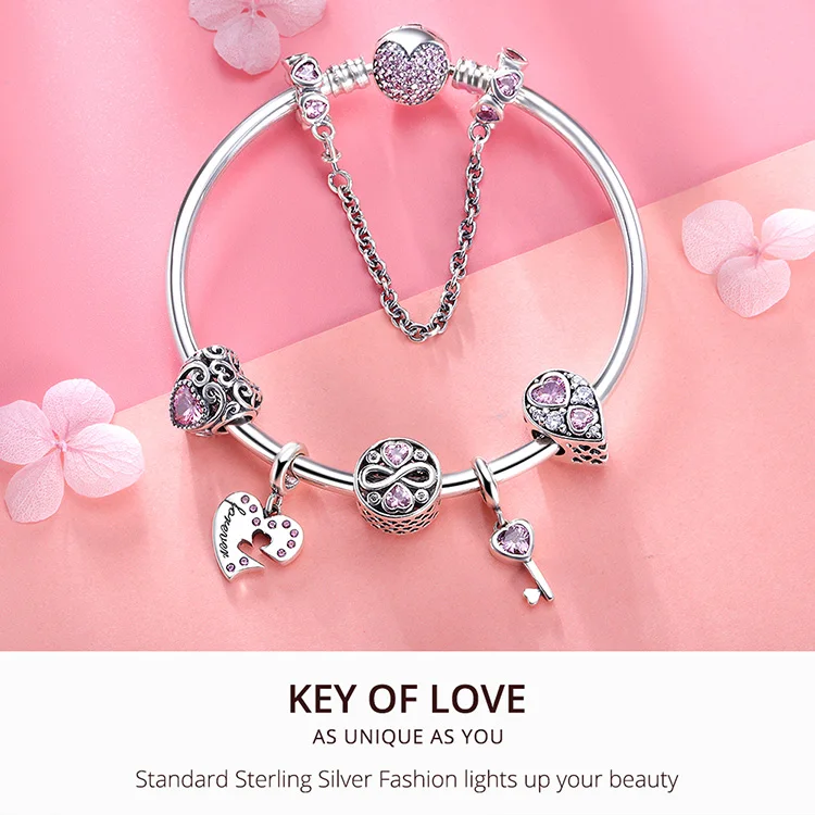 Love word Charm-Argent Sterling 925-Coeur Anniversaire VALENTINE Cadeau Nouveau
