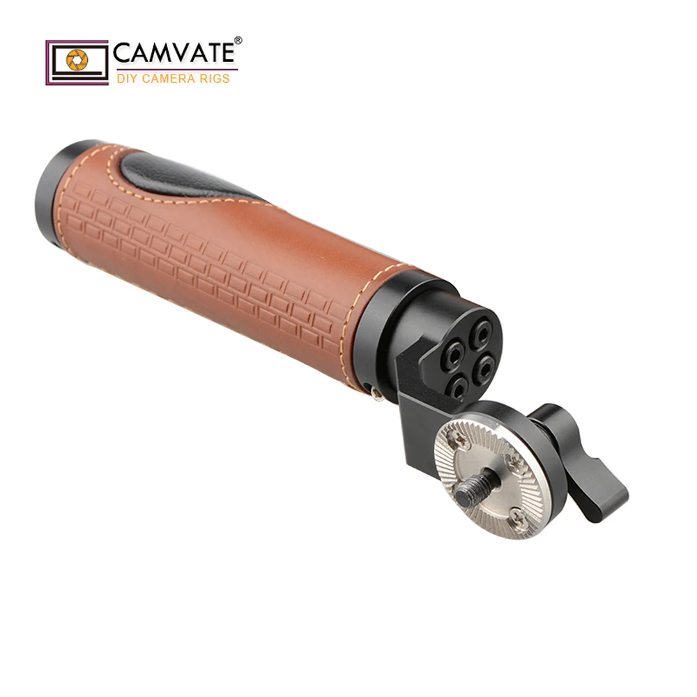 CAMVATE стиль Розетка рукоятка (кожа) для DSLR ручка плеча Rig C1618 камера аксессуары
