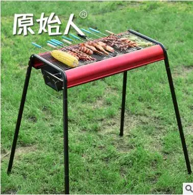 

Portable thickened barbecue oven outdoor household stainless steel folding grill grill large charcoal stove
