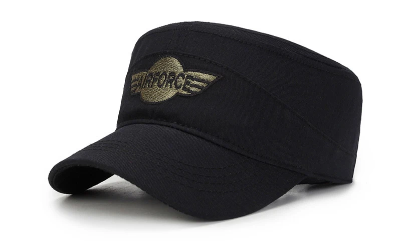 Тактические камуфляжные бейсбольные кепки для мужчин, военный солдат ВВС, бейсболка с вышивкой, повседневная камуфляжная Черная кепка на плоской подошве