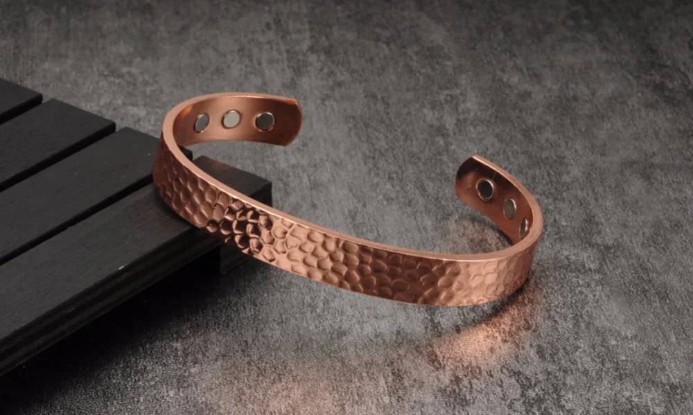 Meatlhy Magnetic Copper Bracelets & Bangles Adjustable Cuff Bracelets Charms Health Energy Bracelet for Men Women Arthritis_voghion.com