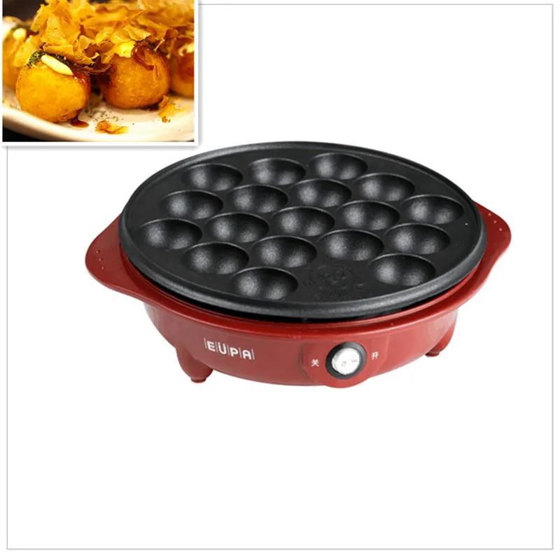 

220V/650W New Non-stick Electric Professional Octopus Balls Machine Takoyaki Maker Meat Balls Fish With 18 Holes